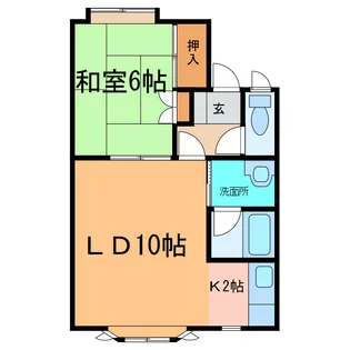 1LDKの間取り画像