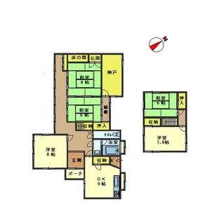 富山県富山市布目【一戸建】の間取り