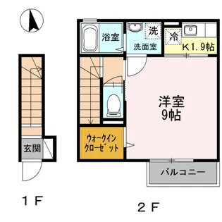 ミズカ ラトゥール【2階】の間取り