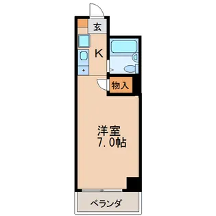 KMハイツ【4階】の間取り