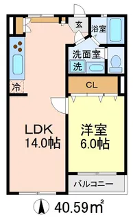 東京都世田谷区祖師谷3【マンション】の間取り