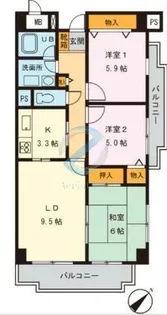 東京都江戸川区篠崎町7【マンション】の間取り