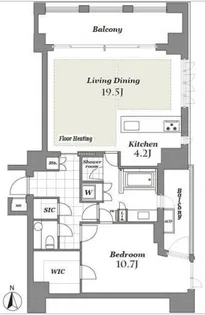 THE CONOE 三田綱町【5階】の間取り