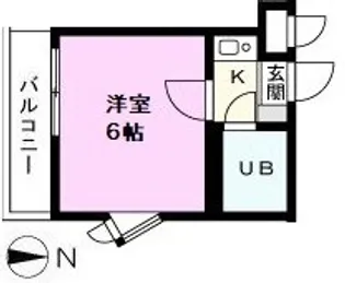 ジュネパレス北越谷第8【2階】の間取り