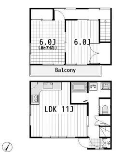 テラス染谷の間取り