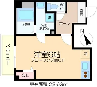 ソルビオス北千住【2階】の間取り