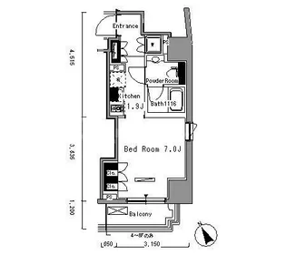 パークアクシス新板橋イースト【3階】の間取り