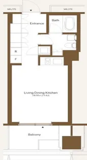 アークヒルズ仙石山レジデンス【6階】の間取り