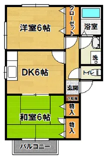 シャトー久右エ門【1階】の間取り