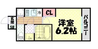 エスリード南堀江グランツ【9階】の間取り