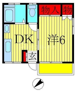 松ヶ丘ハイム【1階】の間取り