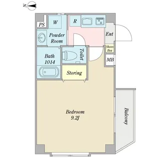 リベルテ・メノユII【3階】の間取り