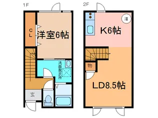 北海道帯広市西十一条北3【一戸建】の間取り