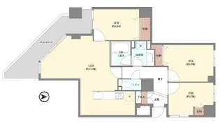 プロスペクト清澄庭園【3階】の間取り