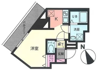ラクエール旗の台【2階】の間取り