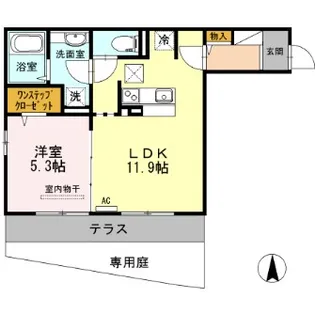 大阪府池田市鉢塚2【アパート】の間取り