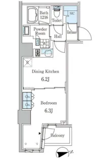 ザライオンズフォーシア外神田【4階】の間取り