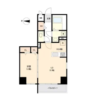 リテラス森下【2階】の間取り