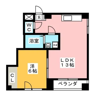 コーポ柳川【2階】の間取り
