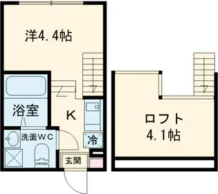 フェリシテ東小岩【1階】の間取り