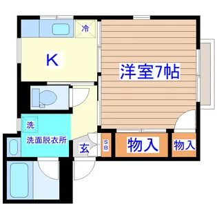 アーバンドエル鈴木【1階】の間取り