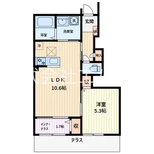 ウエストリーフII【1階】の間取り