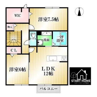 セジュール藍【2階】の間取り