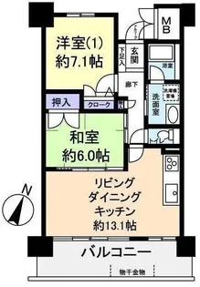 アスレ東原II番館【6階】の間取り
