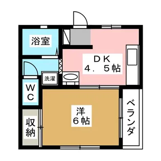 バーディーハウス6【1階】の間取り