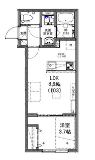 千葉県八千代市勝田台1【アパート】の間取り