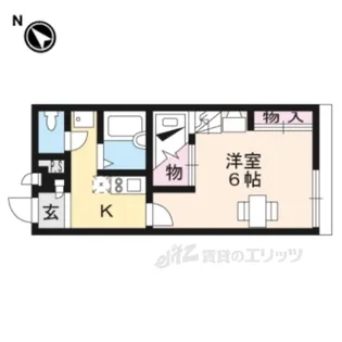 レオパレスプランタン四番館【2階】の間取り