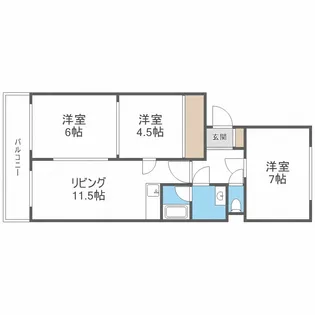 メビウス323【3階】の間取り