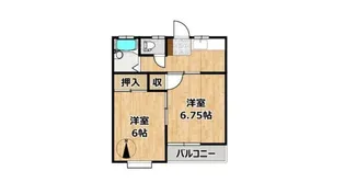 シャルムハイツ【1階】の間取り