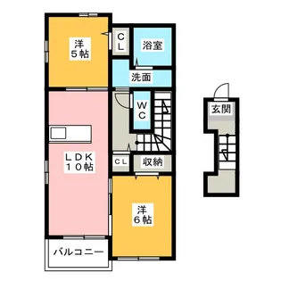 ベラルーチェ A【2階】の間取り