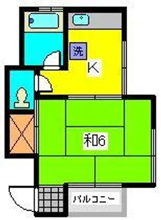 堀越荘【2階】の間取り
