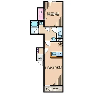 カロス30【2階】の間取り