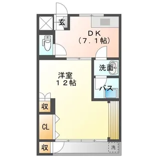 千葉マンション【1階】の間取り
