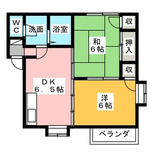 クオーレいしはら【1階】の間取り