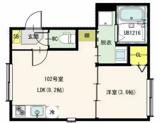 TERRAS Kasai【3階】の間取り
