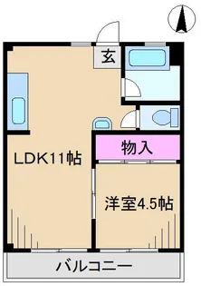 モリヤマンション【6階】の間取り