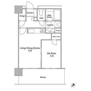 プラザタワー勝どき【34階】の間取り