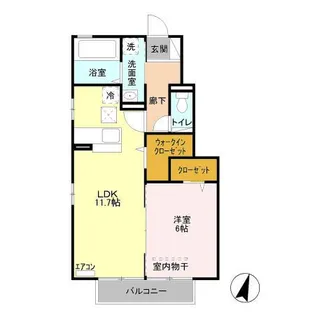 第7グリーンハイツ【1階】の間取り