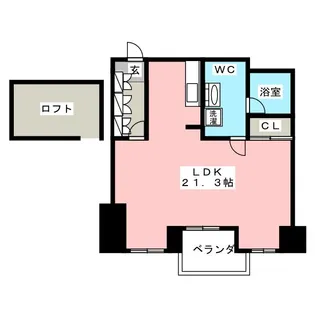 シャトーヨサミ【6階】の間取り