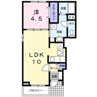 メゾンクワトロ【1階】の間取り