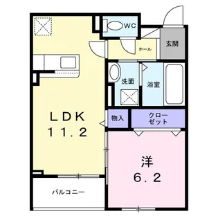 兵庫県伊丹市鴻池2【アパート】の間取り