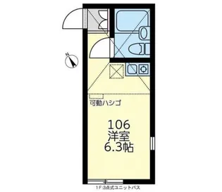 ユナイト塩浜ガリレオ【1階】の間取り