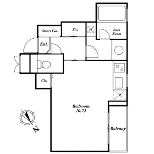 ミルーム南青山【3階】の間取り