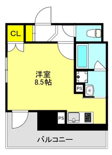 メトライズ森ノ宮中央【6階】の間取り