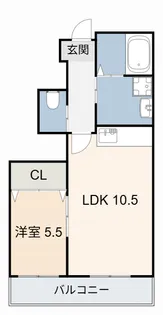 ウエスト加木屋【1階】の間取り