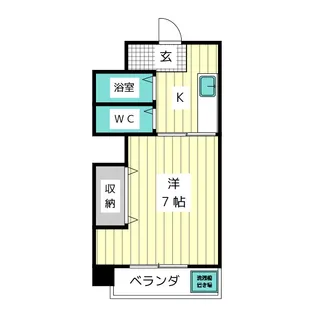 秀美寮【1階】の間取り